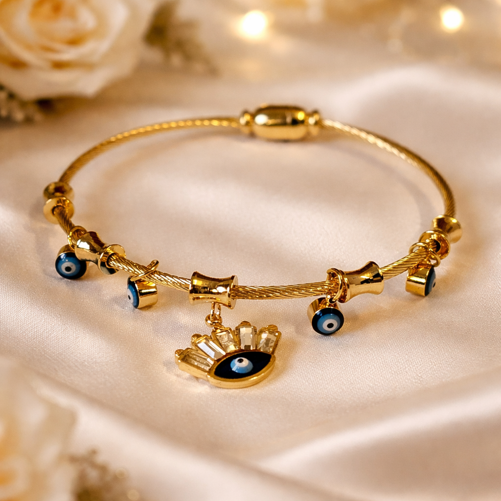 Evil eye bangle {baby size}