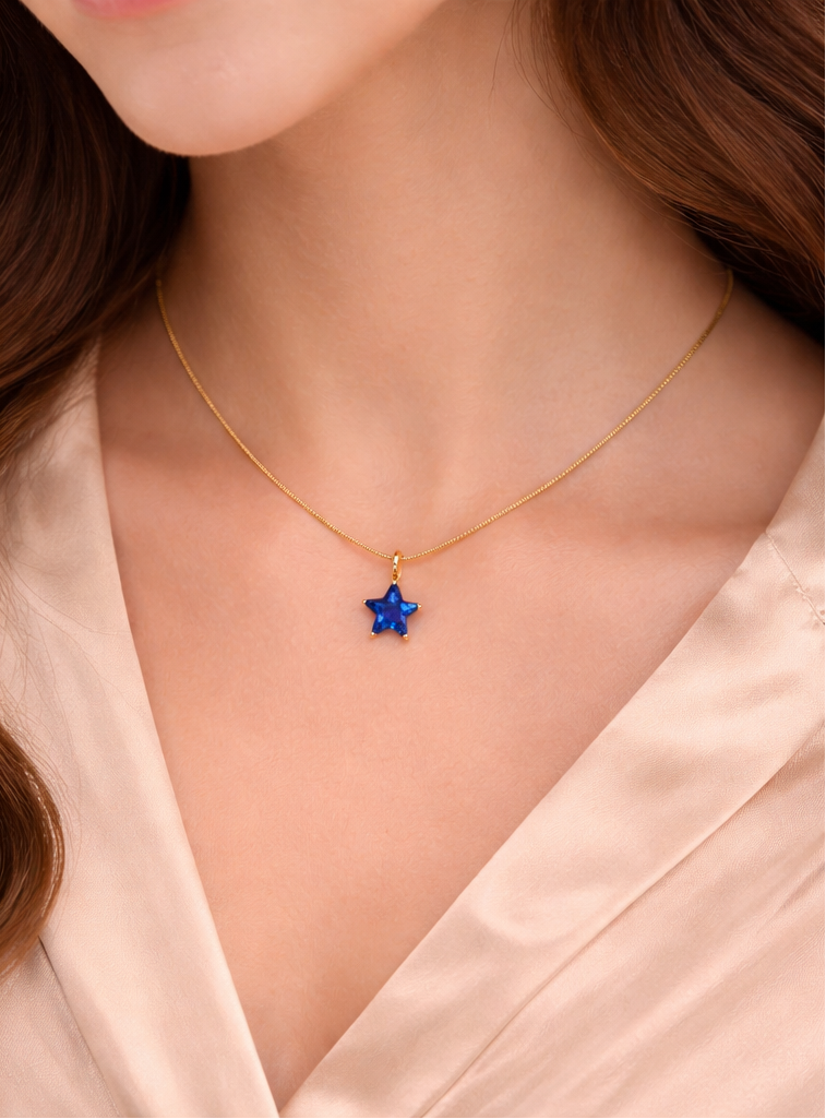 Blue Star Necklace
