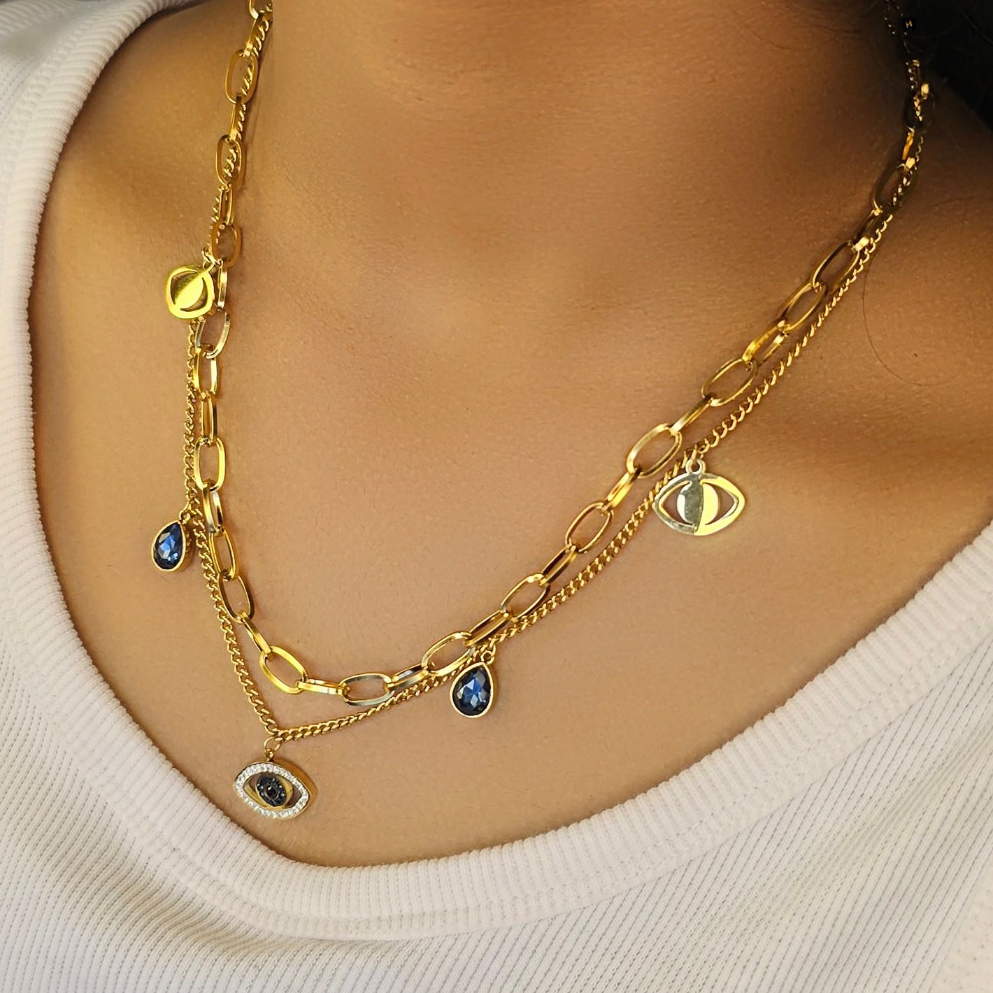 Premium evil eye chain
