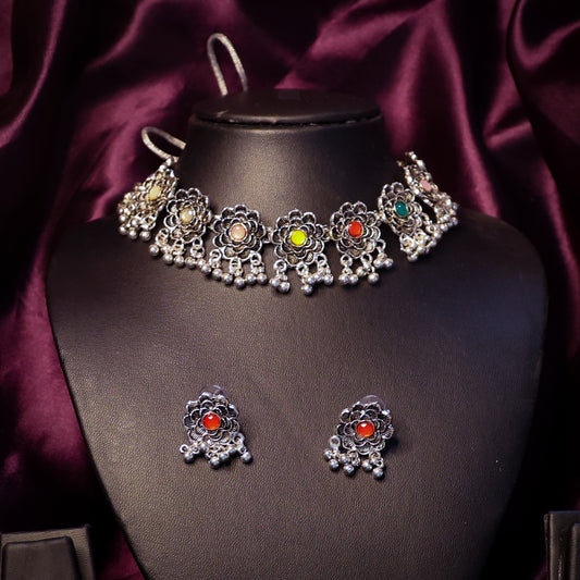 Silver Chocker Sets