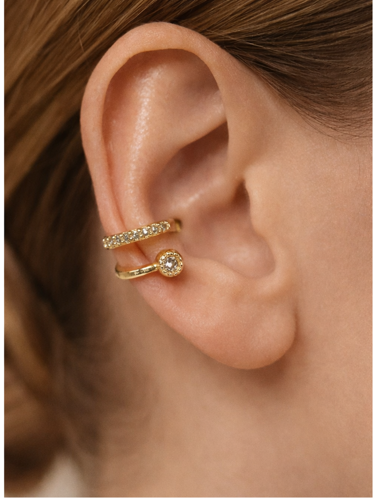 Simple Ear cuff with stones