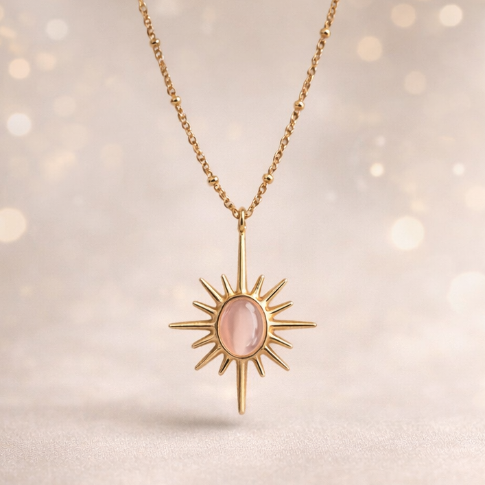 Sunburst pendant necklace