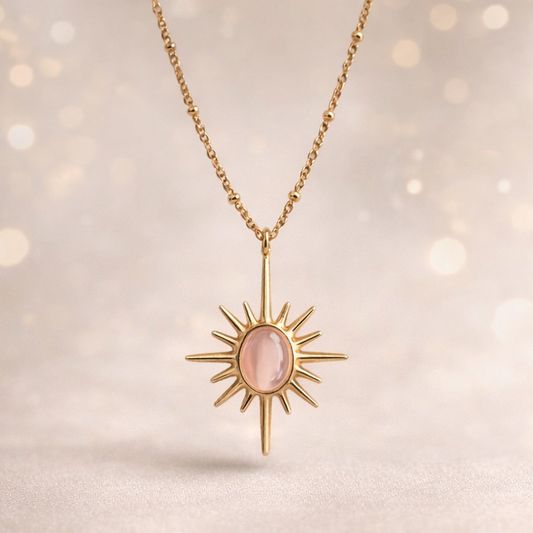 Sunburst pendant necklace