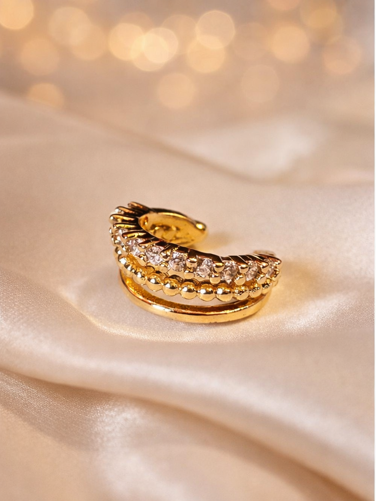 Three layer stones cuff