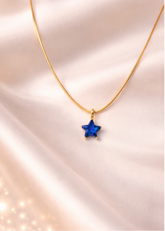 Blue Star Necklace