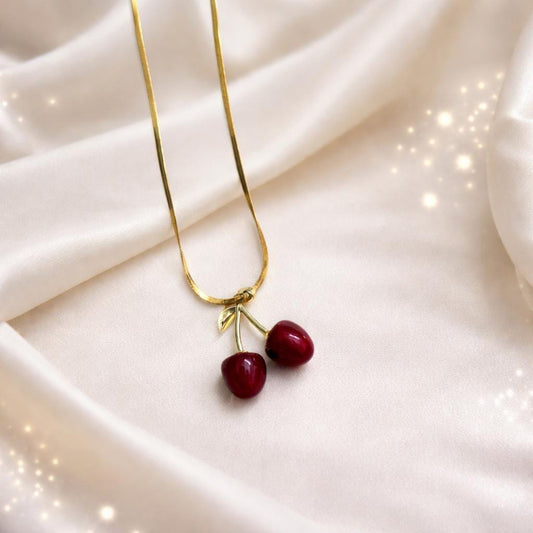 Cherry pendant necklace