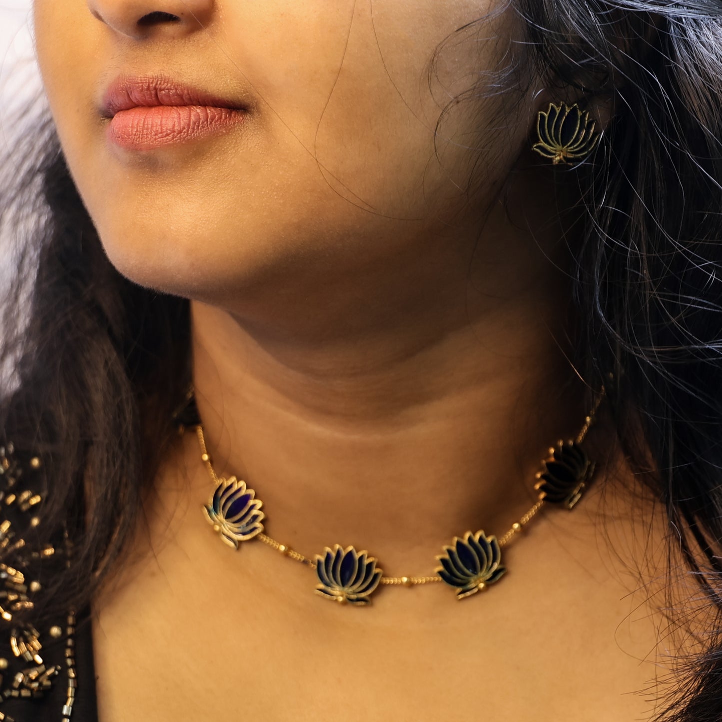Manju warrior inspired Lotus chocker